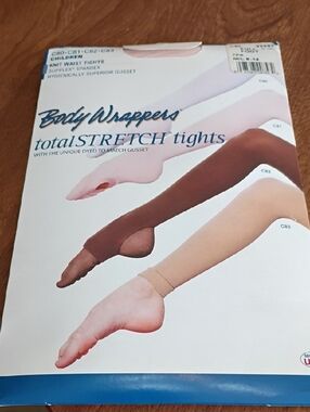 Body Wrappers Tights in Pink NIP Girls Size M/L